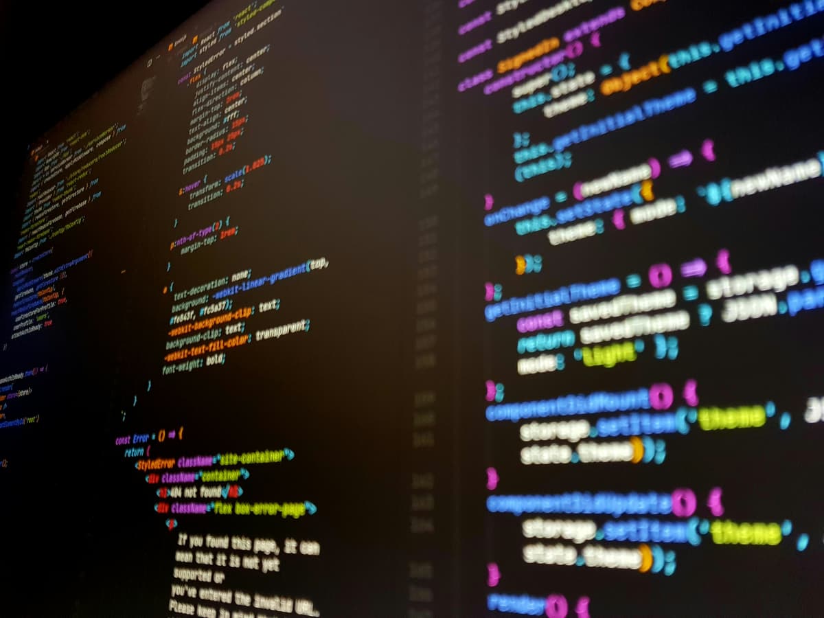 Hero image coding screen